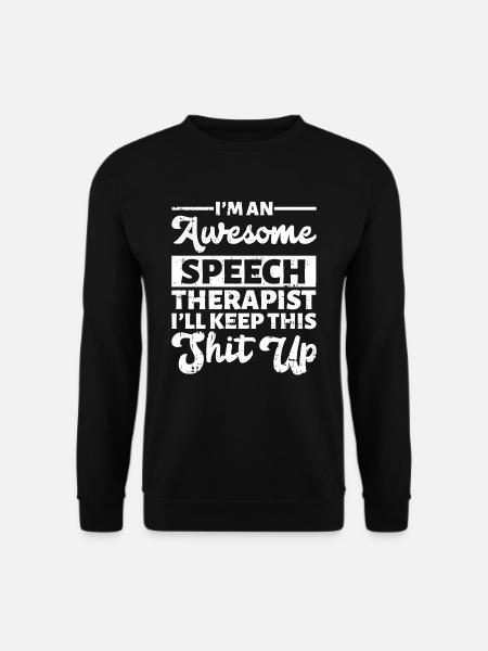 Sprachtherapeut Logopäde Geschenk - Unisex Pullover - Schwarz