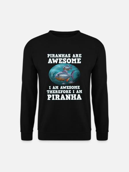 Piranha Geschenk - Unisex Pullover - Schwarz