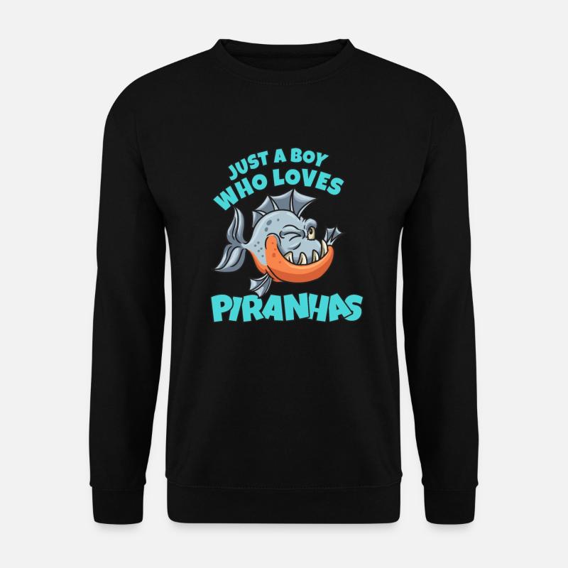 Piranha Geschenk - Unisex Pullover - Schwarz