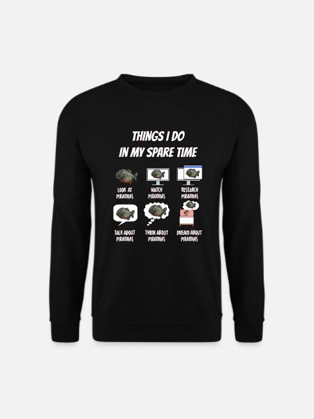 Piranha Geschenk - Unisex Pullover - Schwarz
