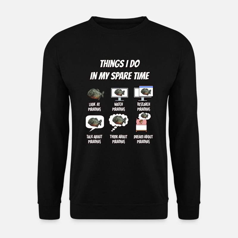 Piranha Geschenk - Unisex Pullover - Schwarz