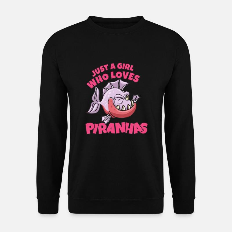 Piranha Geschenk - Unisex Pullover - Schwarz