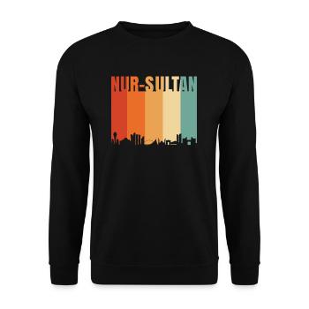 Nur-sultan - Unisex Pullover - Schwarz - Vorne - Alina (178cm) & Michal (187cm)