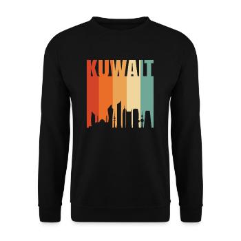 Kuwait - Unisex Pullover - Schwarz - Vorne - Alina (178cm) & Michal (187cm)