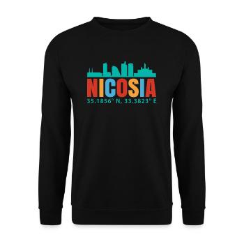 Nikosia - Unisex Pullover - Schwarz - Vorne - Alina (178cm) & Michal (187cm)