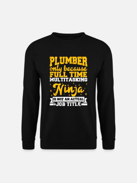 Klempner - Unisex Pullover - Schwarz