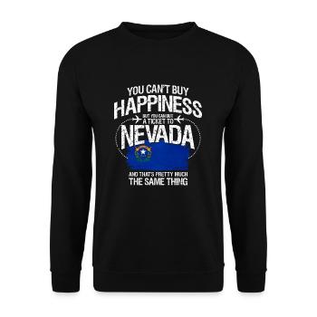 Nevada - Unisex Sweatshirt - black - Front - Alina (178cm) & Michal (187cm)