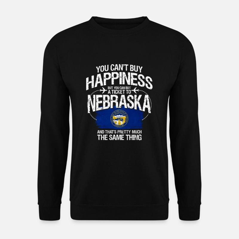 Nebraska - Unisex Pullover - Schwarz