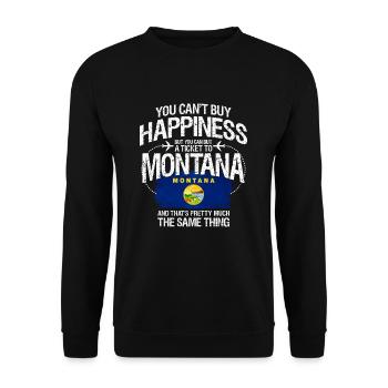 Montana - Unisex Pullover - Schwarz - Vorne - Alina (178cm) & Michal (187cm)