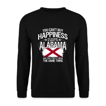 Alabama - Unisex Sweatshirt - black - Front - Alina (178cm) & Michal (187cm)