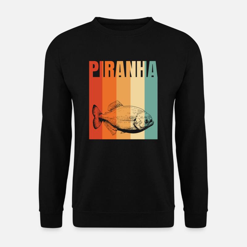 Piranha-Geschenkidee - Unisex Pullover - Schwarz