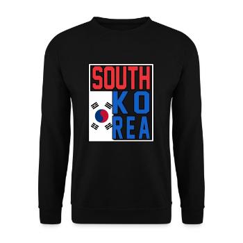 Südkorea - Unisex Pullover - Schwarz - Vorne - Alina (178cm) & Michal (187cm)