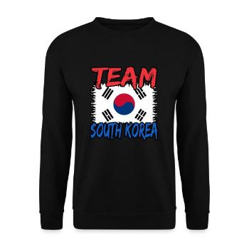 Südkorea - Unisex Pullover - Schwarz - Vorne - Alina (178cm) & Michal (187cm)