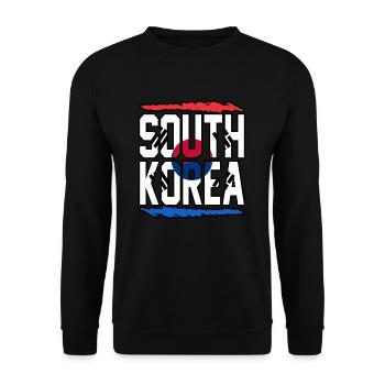 Südkorea - Unisex Pullover - Schwarz - Vorne - Alina (178cm) & Michal (187cm)