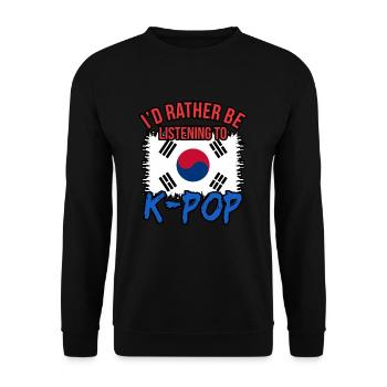 Südkorea - Unisex Pullover - Schwarz - Vorne - Alina (178cm) & Michal (187cm)