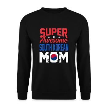 Südkorea - Unisex Pullover - Schwarz - Vorne - Alina (178cm) & Michal (187cm)
