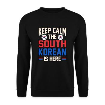 Südkorea - Unisex Pullover - Schwarz - Vorne - Alina (178cm) & Michal (187cm)