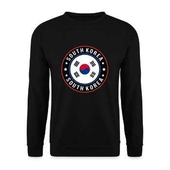Südkorea - Unisex Pullover - Schwarz - Vorne - Alina (178cm) & Michal (187cm)
