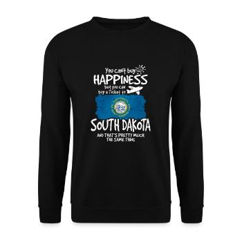 South Carolina - Unisex Pullover - Schwarz - Vorne - Alina (178cm) & Michal (187cm)