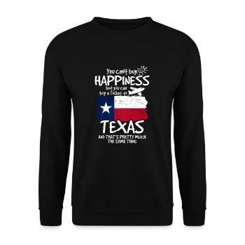 Texas - Unisex Pullover - Schwarz - Vorne - Alina (178cm) & Michal (187cm)
