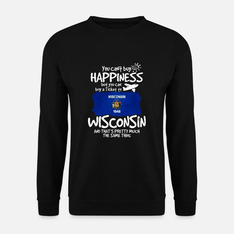 Wisconsin - Unisex Pullover - Schwarz