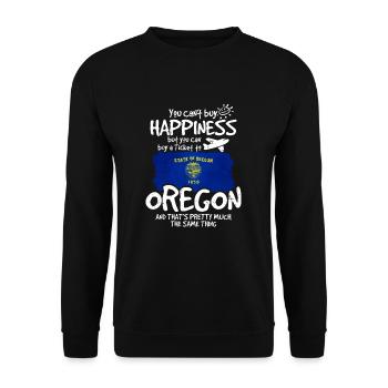 Oregon - Unisex Pullover - Schwarz - Vorne - Alina (178cm) & Michal (187cm)