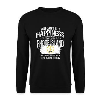 Rhode Island - Unisex Sweatshirt - black - Front - Alina (178cm) & Michal (187cm)