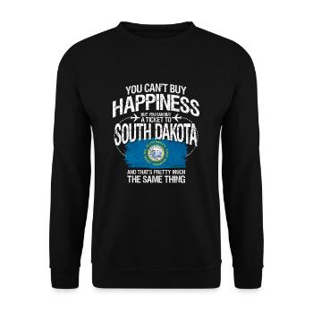 South Carolina - Unisex Pullover - Schwarz - Vorne - Alina (178cm) & Michal (187cm)