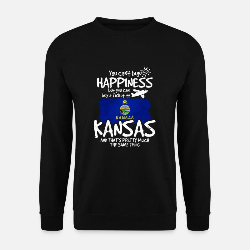 Kansas - Unisex Pullover - Schwarz