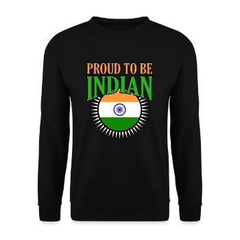 Indien - Unisex Pullover - Schwarz - Vorne - Alina (178cm) & Michal (187cm)