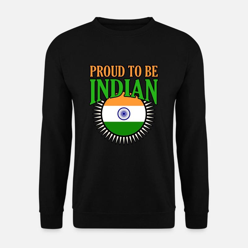 Indien - Unisex Pullover - Schwarz