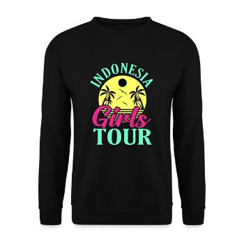Indonésie - Sweat-shirt Unisexe - noir - Devant - Alina (178cm) & Michal (187cm)