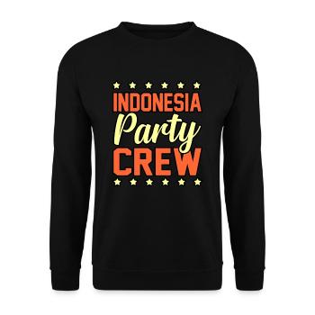 Indonesien - Unisex Pullover - Schwarz - Vorne - Alina (178cm) & Michal (187cm)