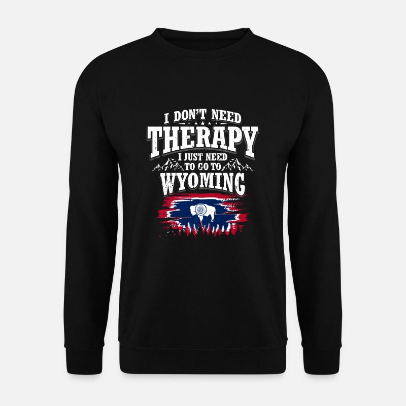 Wyoming - Unisex Pullover - Schwarz