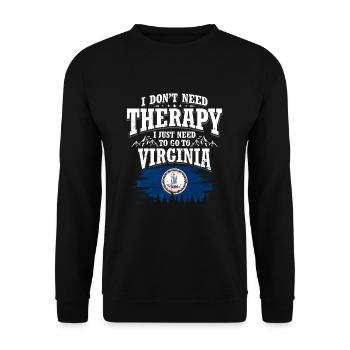 Virginia - Unisex Pullover - Schwarz - Vorne - Alina (178cm) & Michal (187cm)