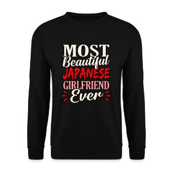 Japan - Unisex Pullover - Schwarz - Vorne - Alina (178cm) & Michal (187cm)