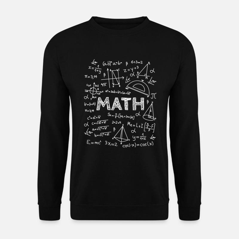 Math math mathématicien compréhension physique - Sweat-shirt Unisexe - noir