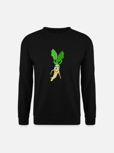 Rettich Witziges Gemüse Gesund Natur - Unisex Pullover - Schwarz
