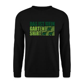 This is my garden shirt gardener allotment gardener - Unisex Sweatshirt - black - Front - Alina (178cm) & Michal (187cm)