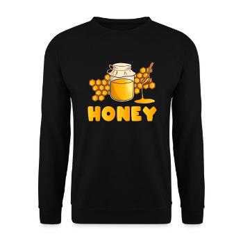 Abeille à miel apiculteur abeille à miel - Sweat-shirt Unisexe - noir - Devant - Alina (178cm) & Michal (187cm)