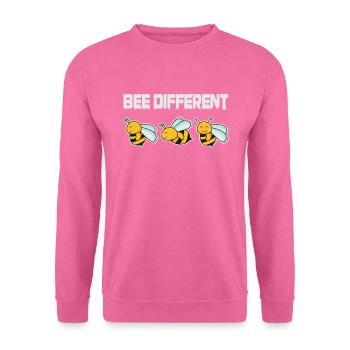 Bee Different Bienen Sei Anders Be Yourself - Unisex Pullover - Pink - Vorne