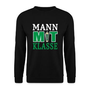 Lehrer Mann Mit Klasse Pädagoge Klassenlehrer - Unisex Pullover - Schwarz - Vorne - Alina (178cm) & Michal (187cm)