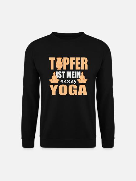Töpfern Mein Neues Yoga Töpfer Leidenschaft - Unisex Pullover - Schwarz