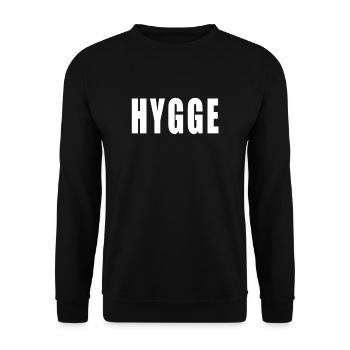 Hygge Dänemark Dane Skandinavien Dänische Weisheit - Unisex Pullover - Schwarz - Vorne - Alina (178cm) & Michal (187cm)