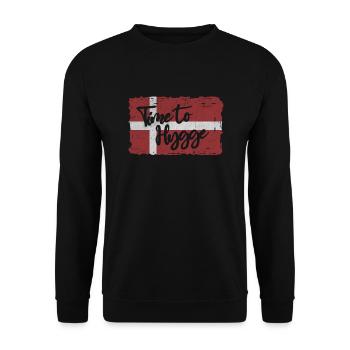 Time To Hygge Danish Serenity Sagesse - Sweat-shirt Unisexe - noir - Devant - Alina (178cm) & Michal (187cm)