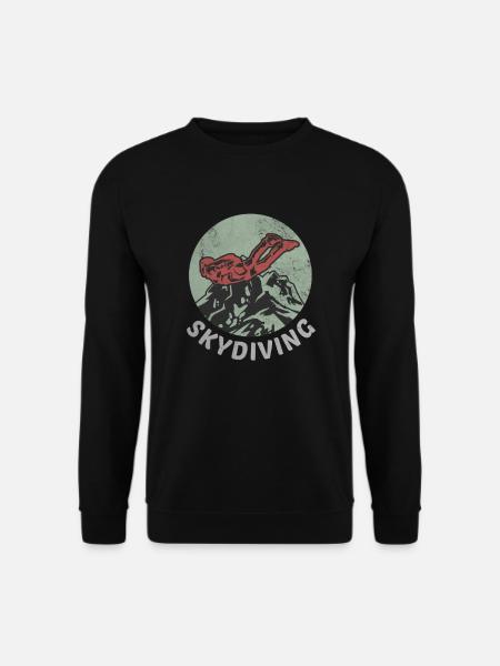 Skydiving Skydiver Skydiver Skydiver Aviation - Unisex Sweatshirt - black