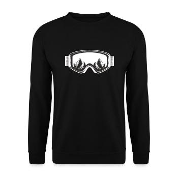 Lunettes de ski montagnes Alpes sports d'hiver amateurs de sports d'hiver - Sweat-shirt Unisexe - noir - Devant - Alina (178cm) & Michal (187cm)