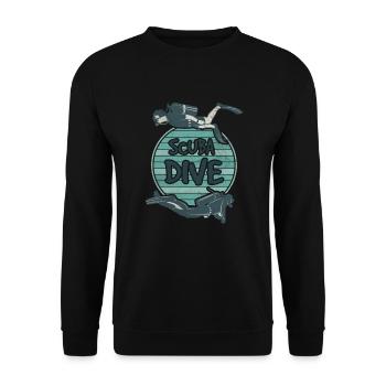 Scuba Dive Diver Diving Divers Diving Friends - Sweat-shirt Unisexe - noir - Devant - Alina (178cm) & Michal (187cm)