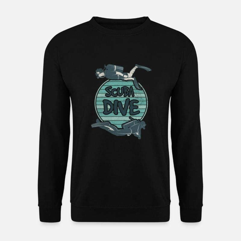 Scuba Dive Diver Diving Taucher Tauchfreunde - Unisex Pullover - Schwarz
