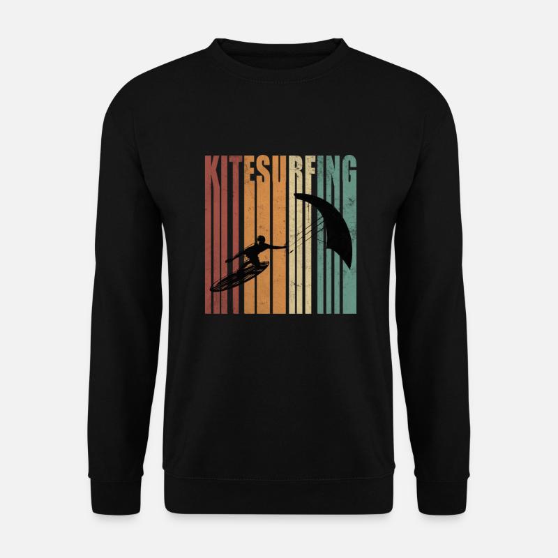 Kitesurf Kitesurfer Kitesurf Wind Surf - Sweat-shirt Unisexe - noir